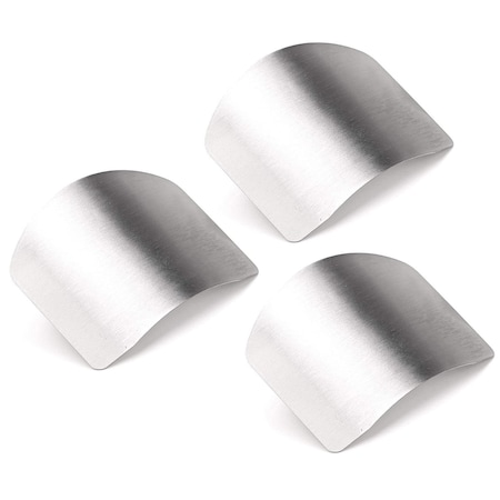 1947Kitchen Stainless Steel Finger Protector For Cutting, Chopping & Dicing, 6PK TI-2CLEFG-3PK